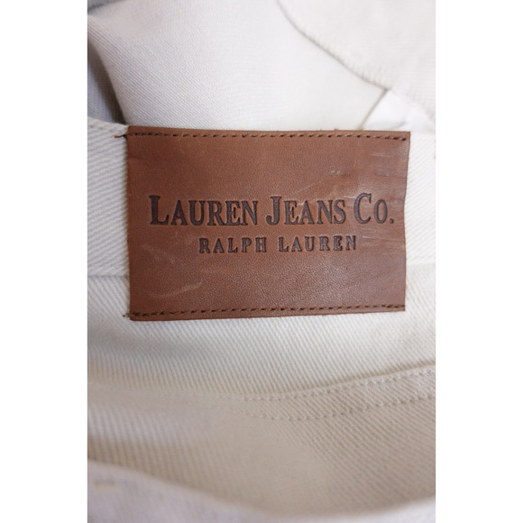 Women's Ralph Lauren Jeans & Co. Green Label ivory colored jeans size 10 regular - Picture 5 of 8